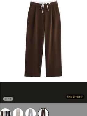DO NOT Buy!!!! Looking for Zara Brown Wide-Leg Drawstring Trousers Size XS